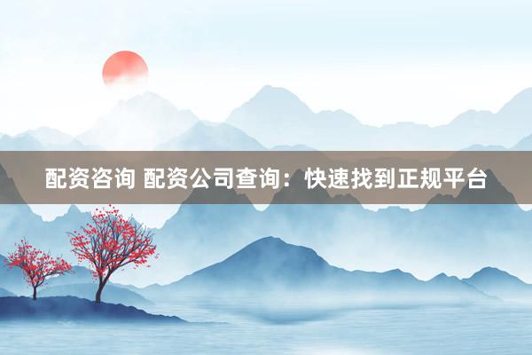 配资咨询 配资公司查询：快速找到正规平台