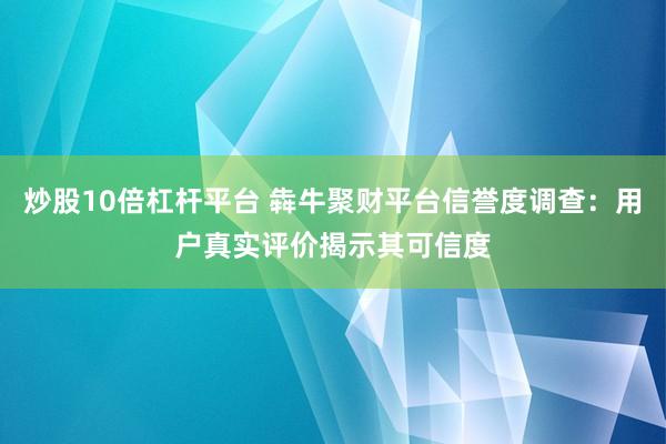 炒股10倍杠杆平台 犇牛聚财平台信誉度调查：用户真实评价揭示其可信度